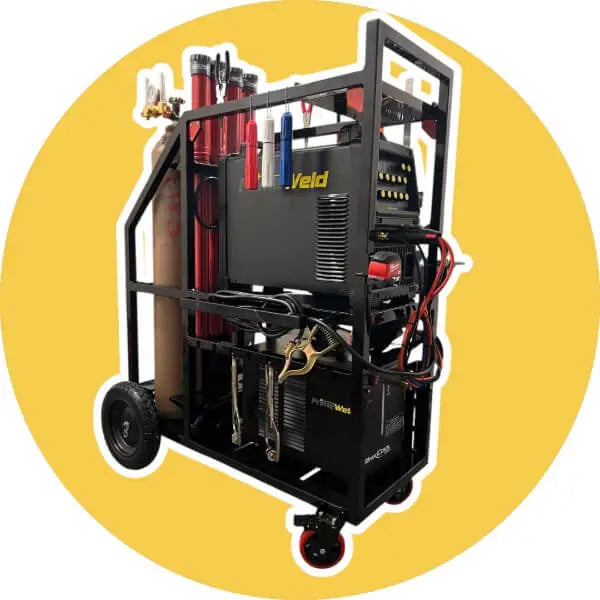 Hogue Welding Front Left View - Heavy Duty Welding Cart