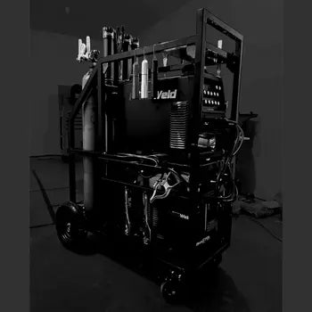 Hogue Welding Left View - Heavy Duty Welding Cart