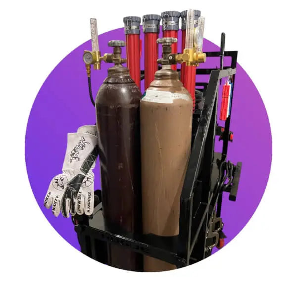 Hogue Welding Cart Rear View - Heavy Duty Welding Cart